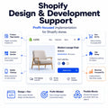 Shopify design and development support for profit-focused store improvements, including product page updates, cart UX fixes, custom sections, app setup, and mobile cleanup.